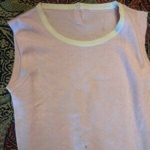 Pink Chanel Sweater Vest Small